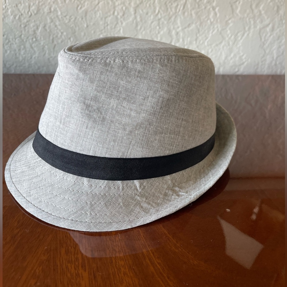 Light Gray Fedora with Black Band